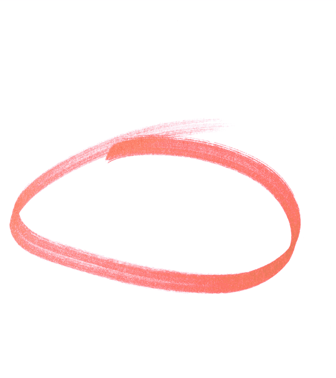 Red scribble